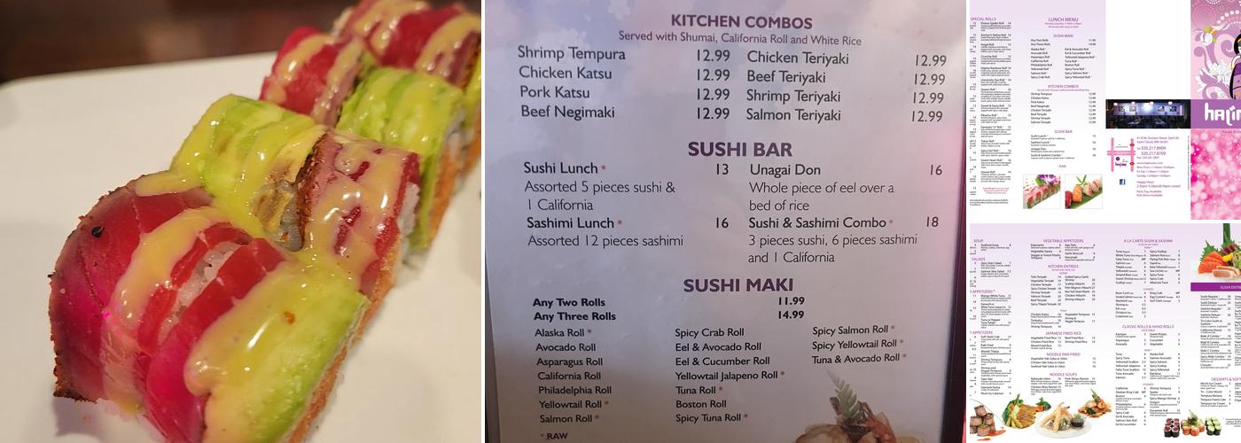 Hajime St.Cloud Menu