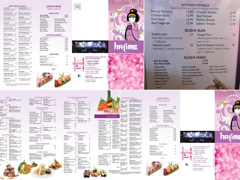Hajime St.Cloud Menu