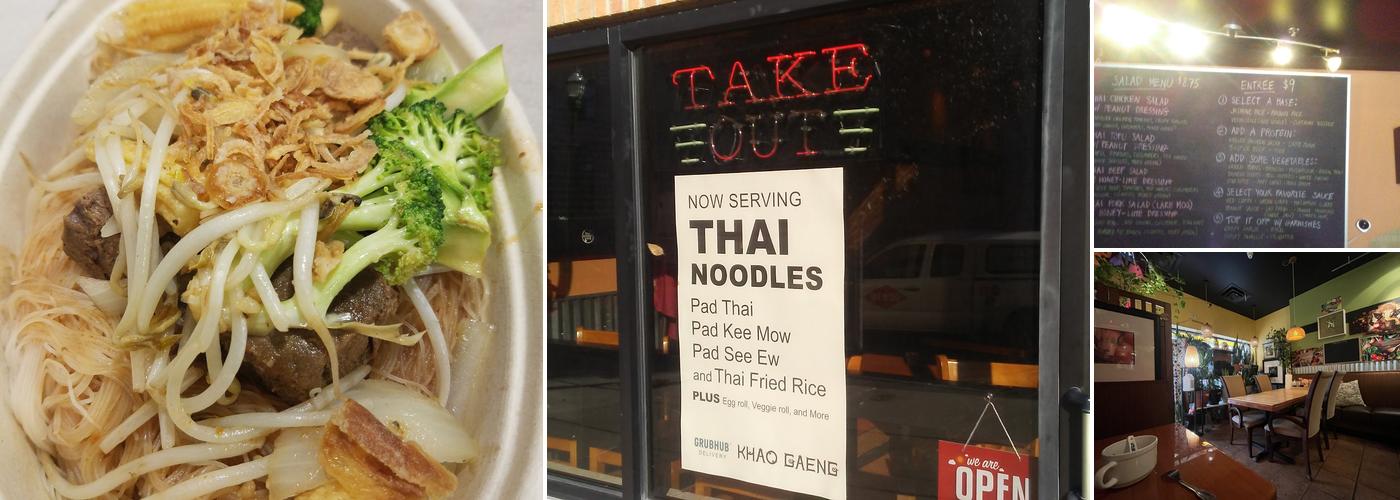 Khao Gaeng, Build-your-own Thai Bowl Menu