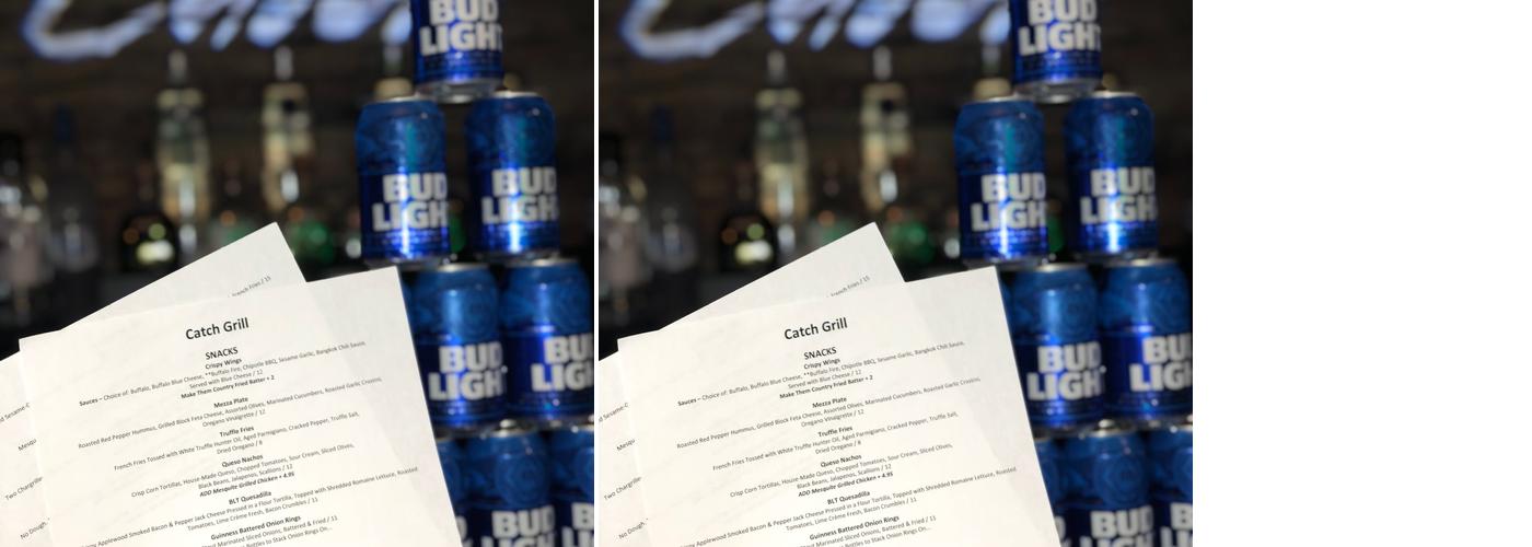Catch Grill Menu