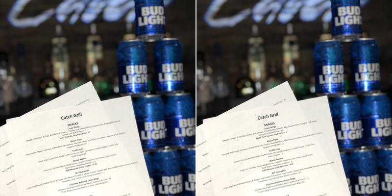 Catch Grill Menu
