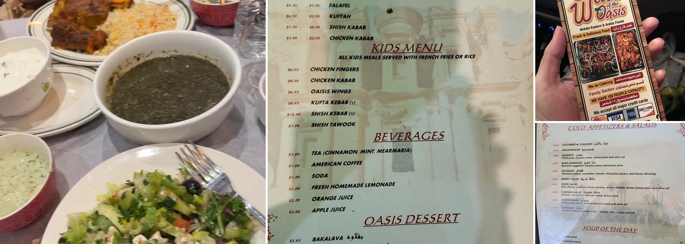 Oasis Mediterranean Restaurant Menu