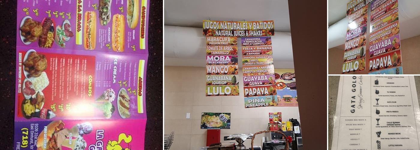 Gata Golosa Astoria Menu