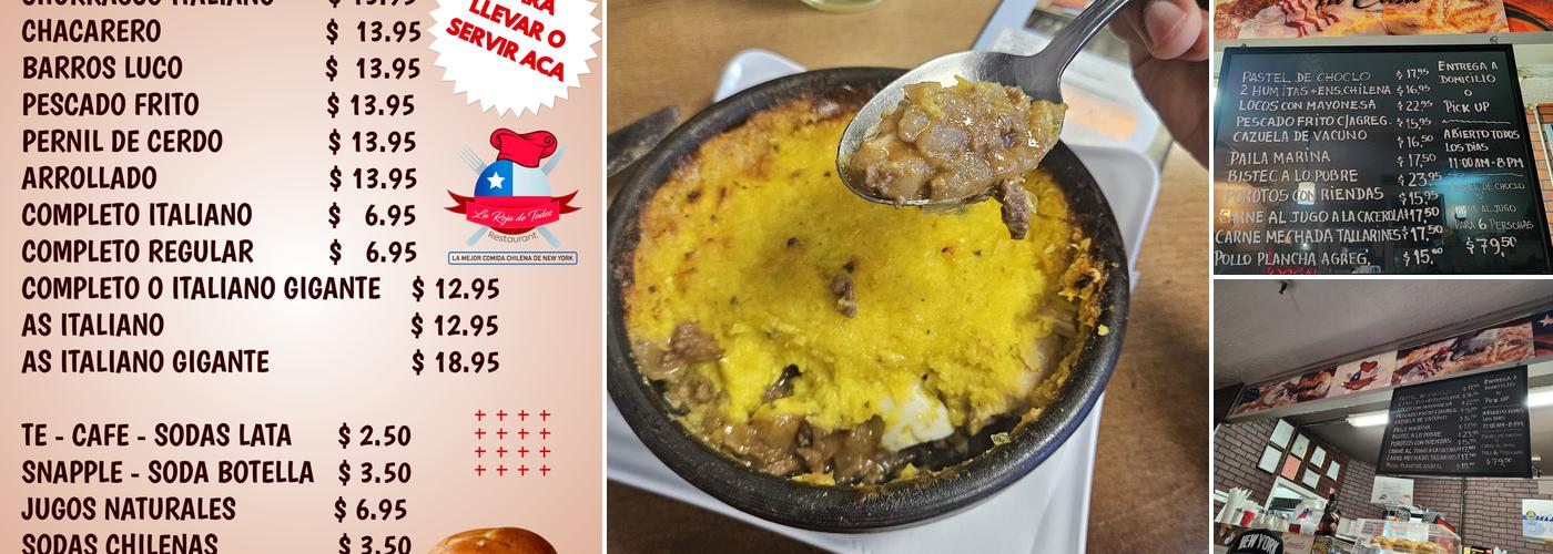 La Roja de Todos Menu