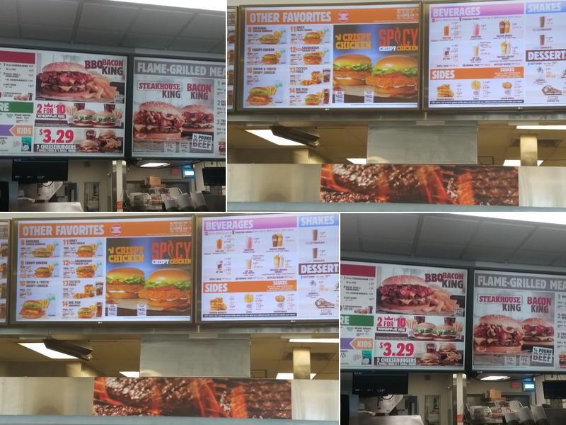 Burger King Menu