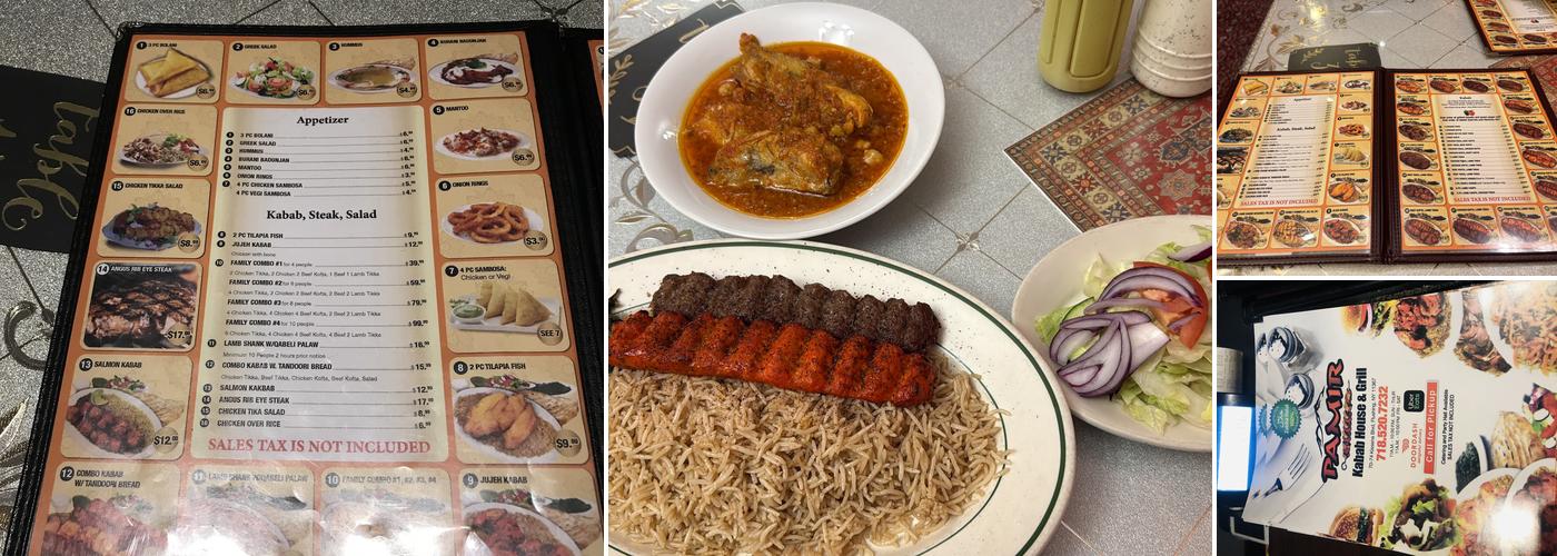 Pamir Kabab House & Grill Menu