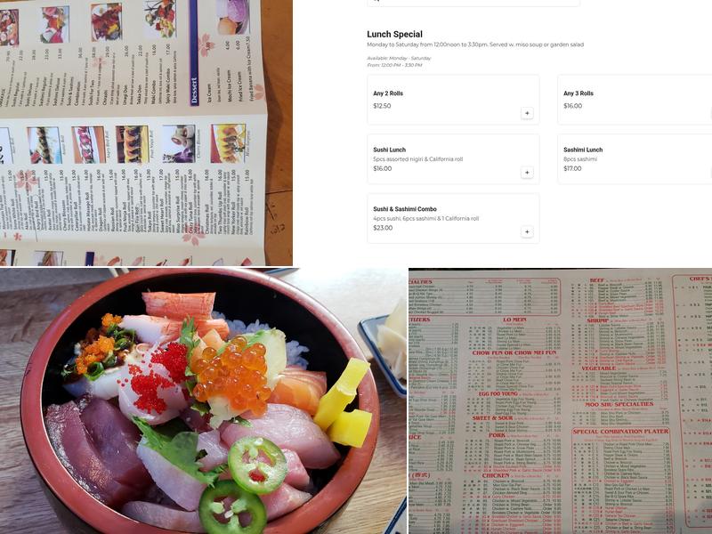 Sushi Akio Menu