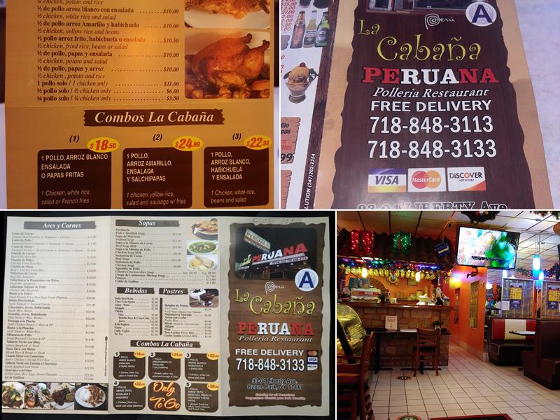 La Cabaña Peruana Menu