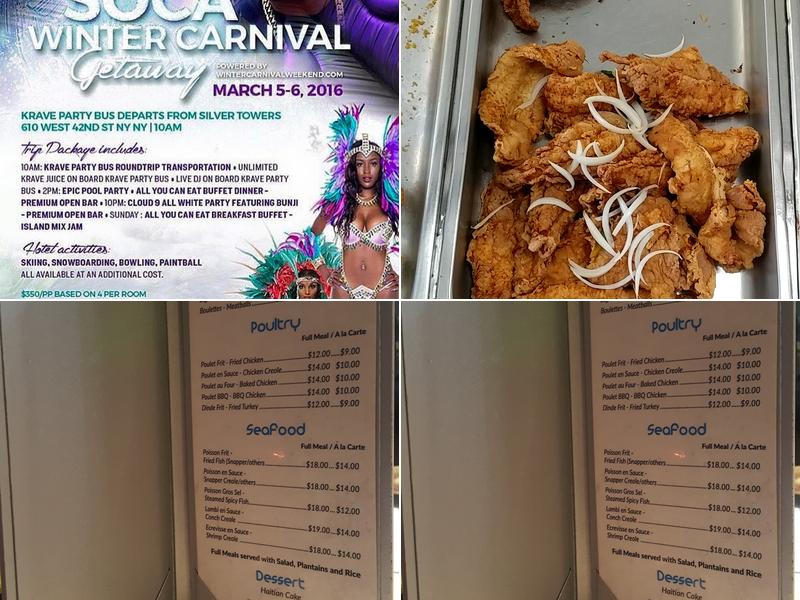 Brasserie Creole Menu