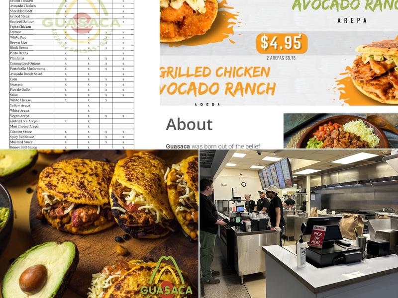 Guasaca Menu