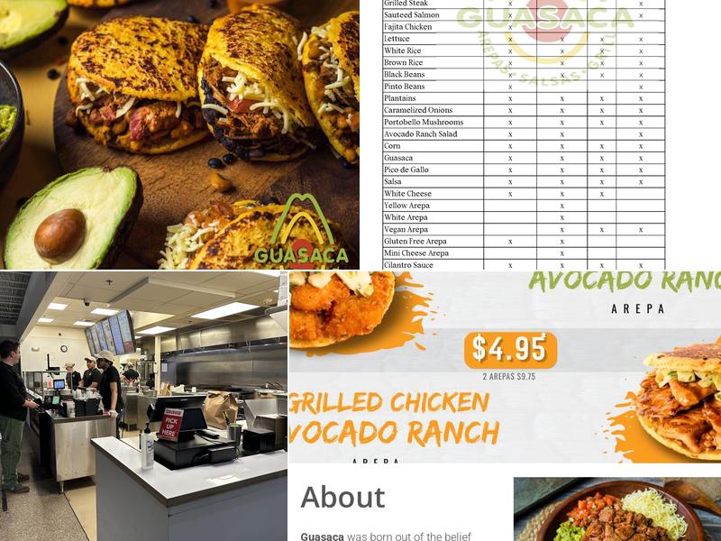 Guasaca Menu
