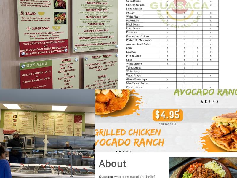 Guasaca Menu
