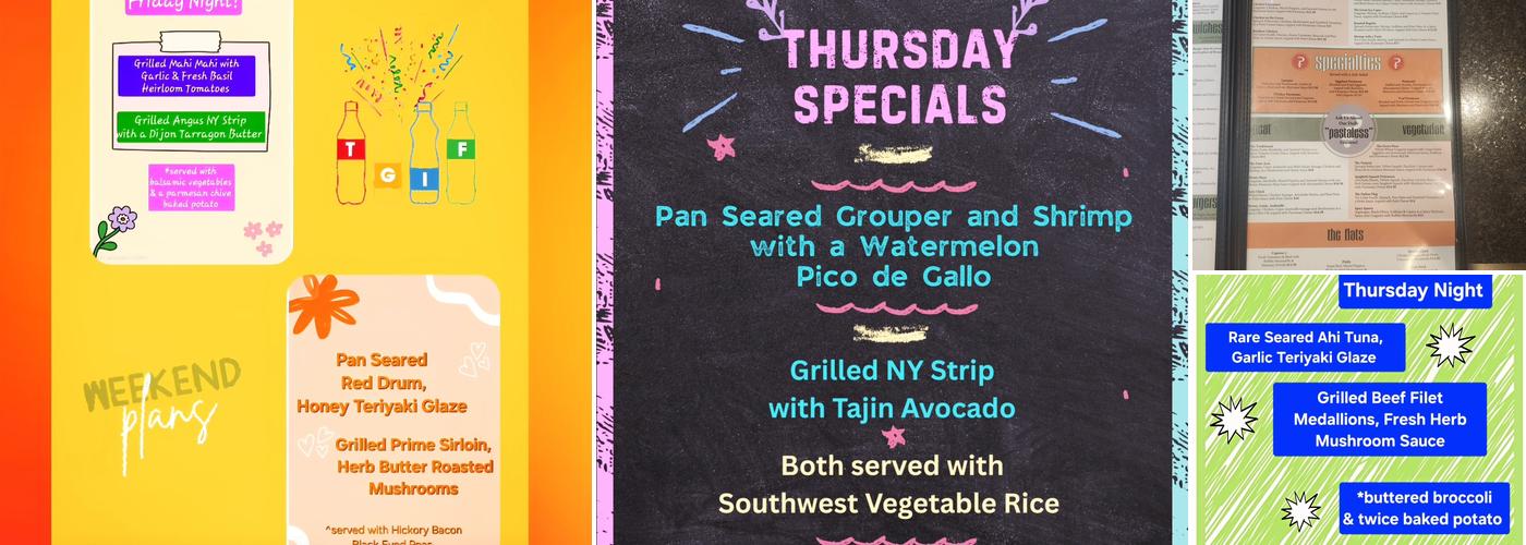 Pastabilities Menu