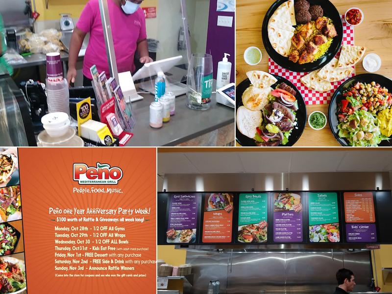 Peño Mediterranean Grill Menu