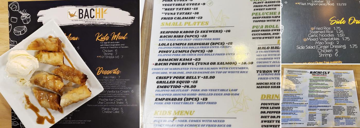 BACHI Menu