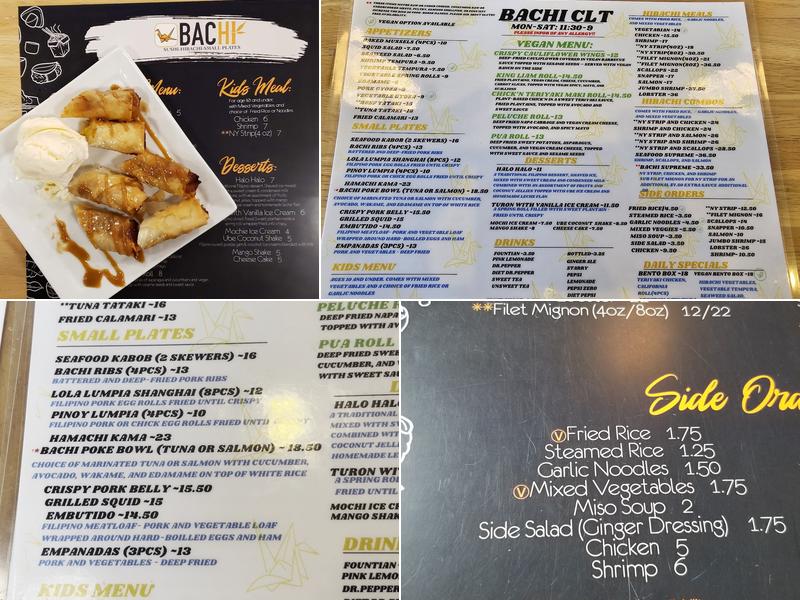 BACHI Menu