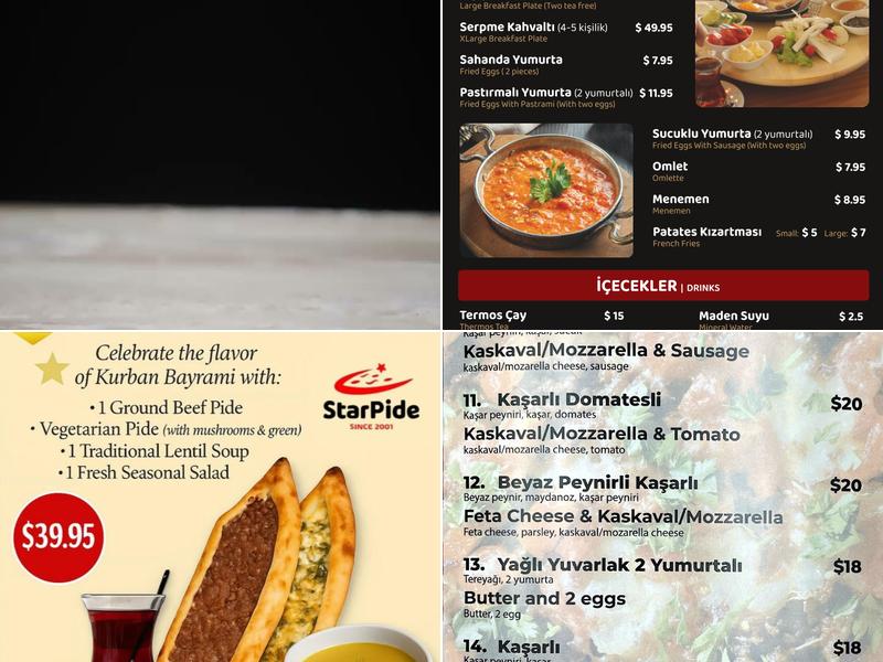 Star Pide Menu
