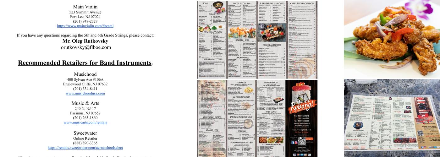 Robongi Sushi Wok Grill & Ramen Menu