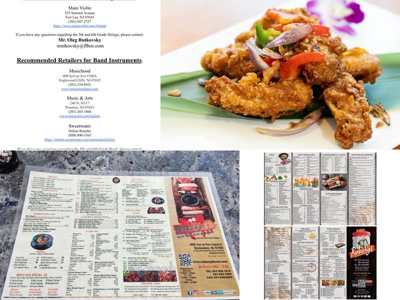 Robongi Sushi Wok Grill & Ramen Menu