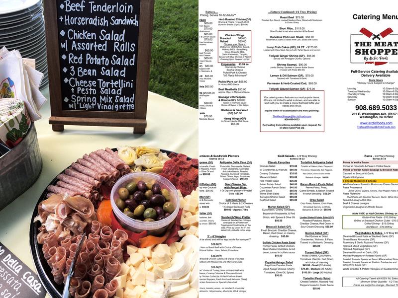 The Meat Shoppe by Arctic Foods Menu