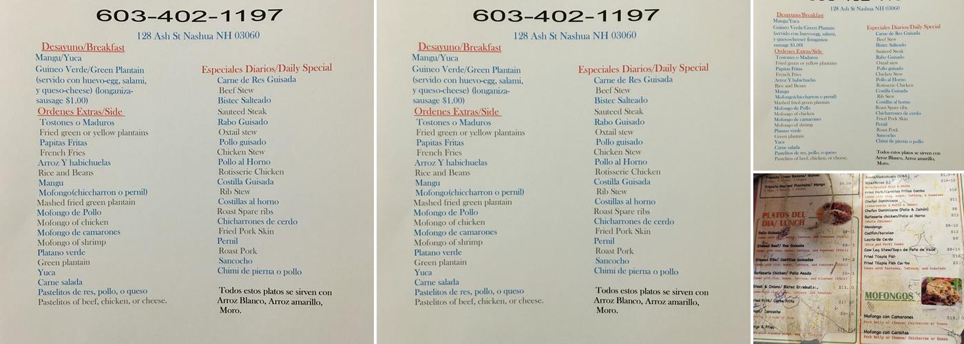 Cibao Kitchen Menu