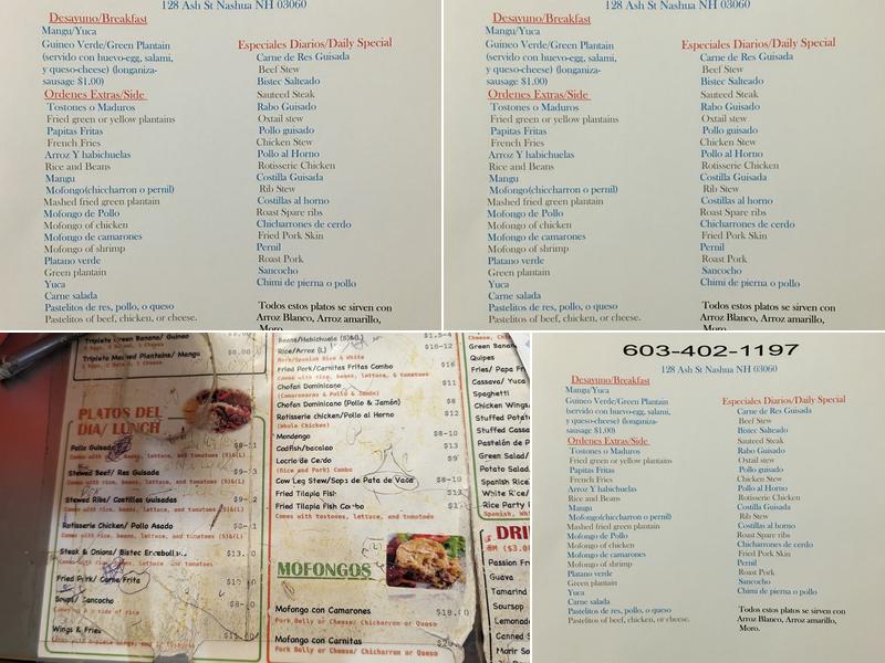Cibao Kitchen Menu