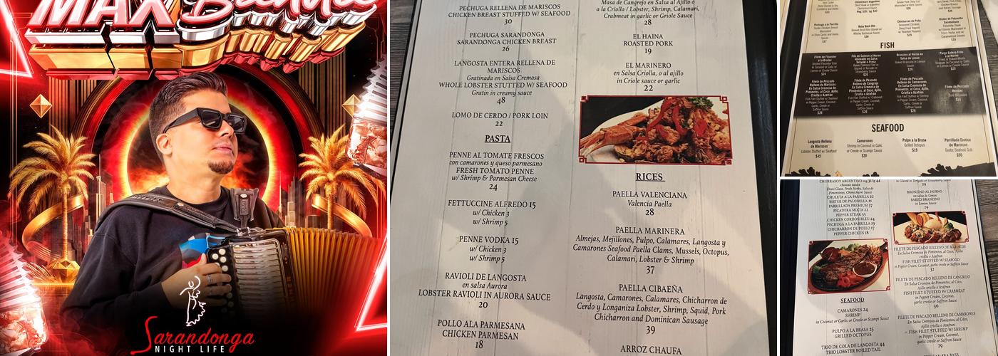 Sarandonga Menu