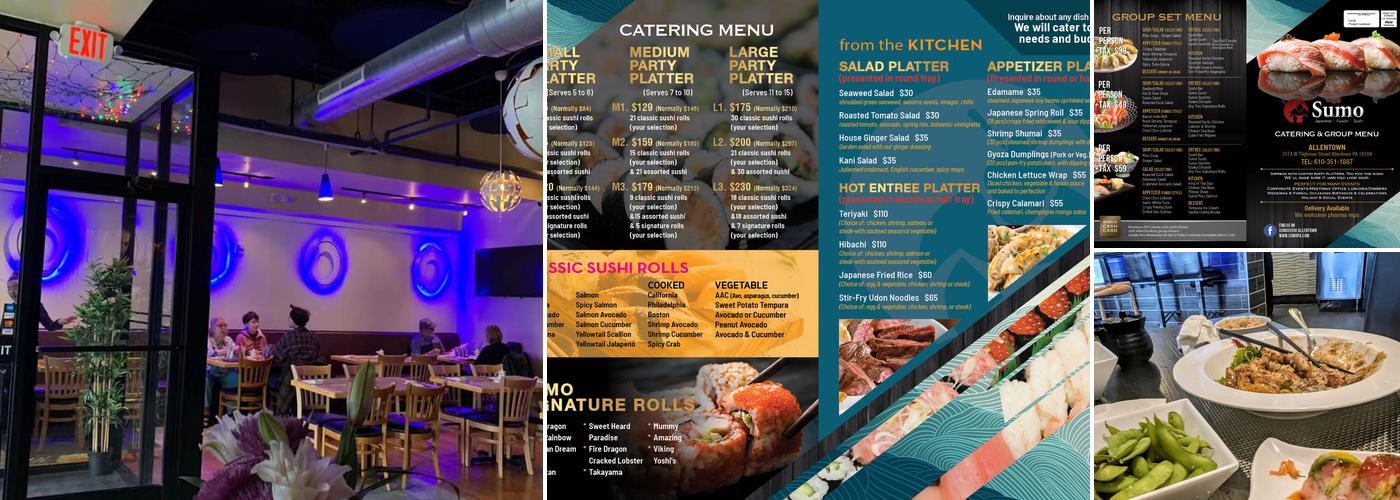 Sumo Sushi and Japanese Fusion Menu