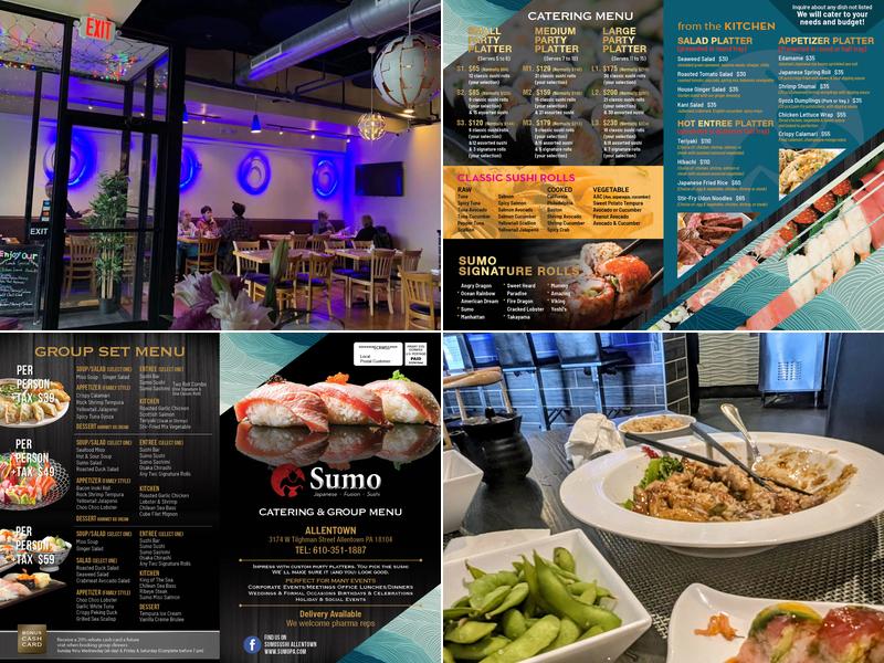 Sumo Sushi and Japanese Fusion Menu