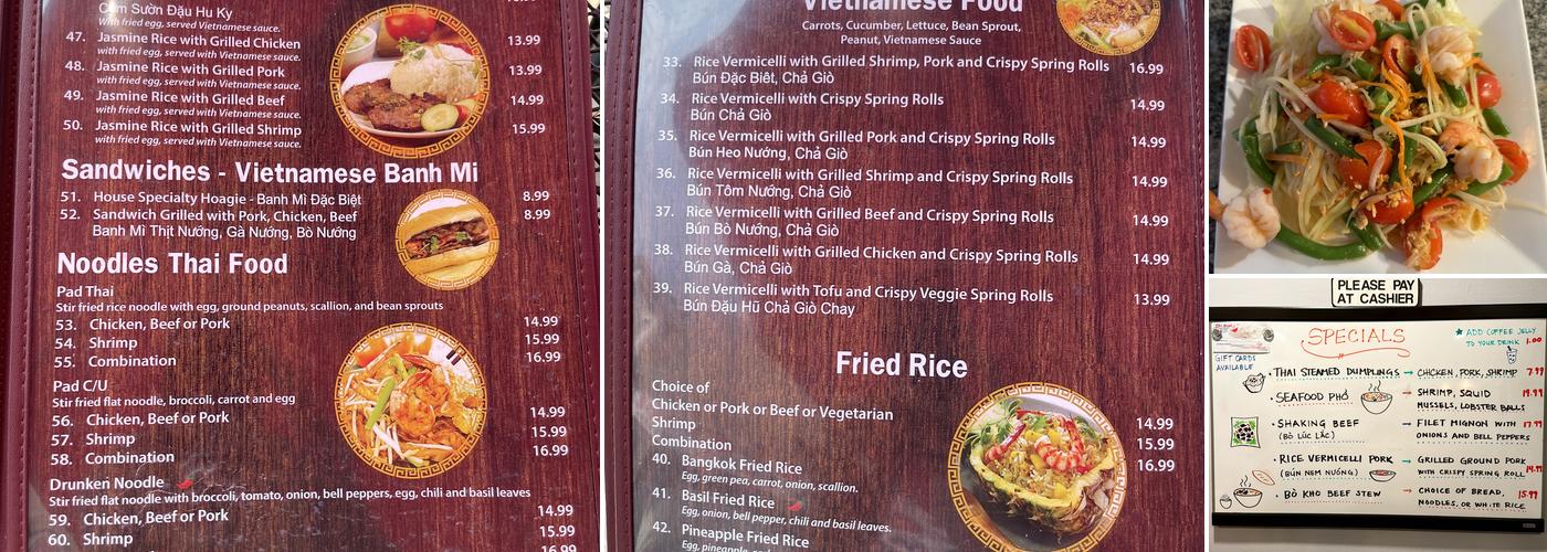 Pho Bowl Menu