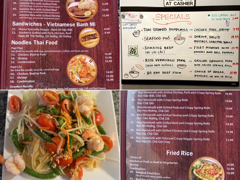 Pho Bowl Menu