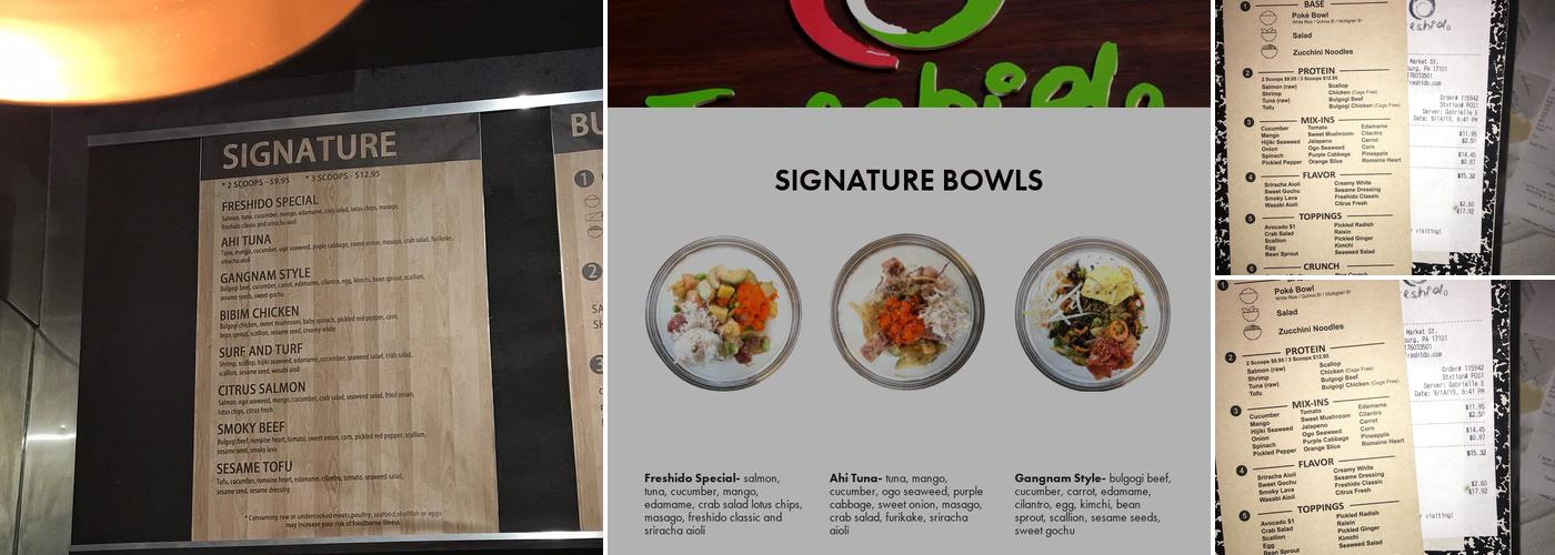 Freshido Menu