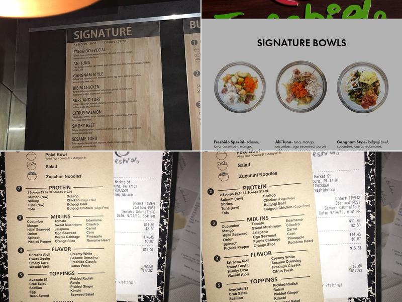 Freshido Menu
