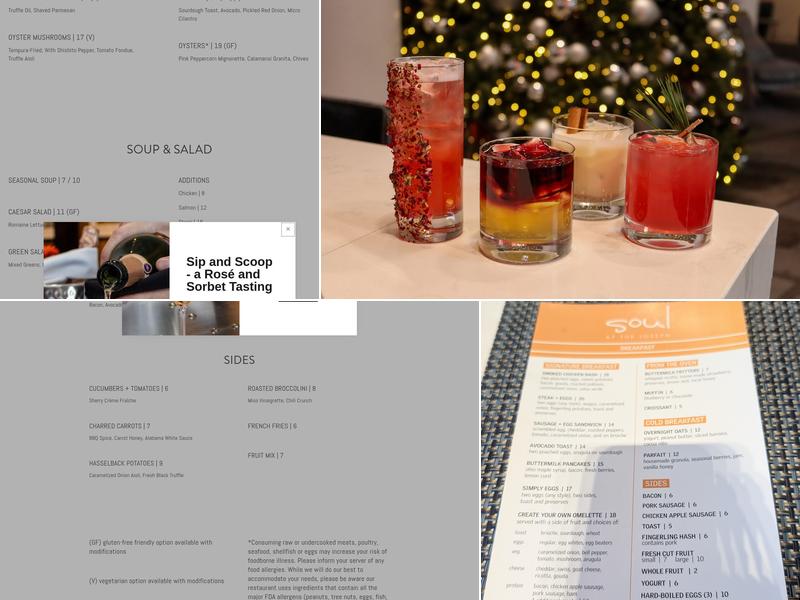 Soul at the Joseph Menu