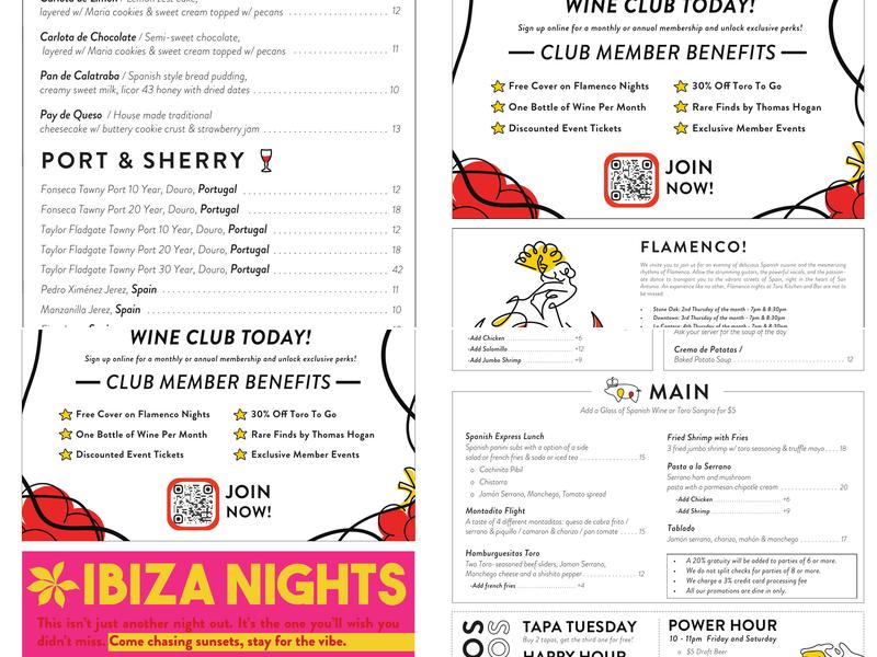 Toro Kitchen + Bar Menu