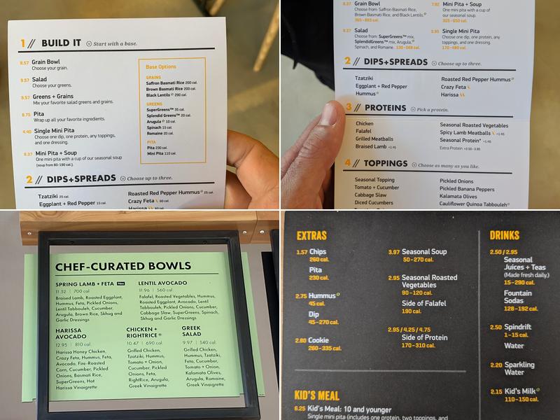 CAVA Menu