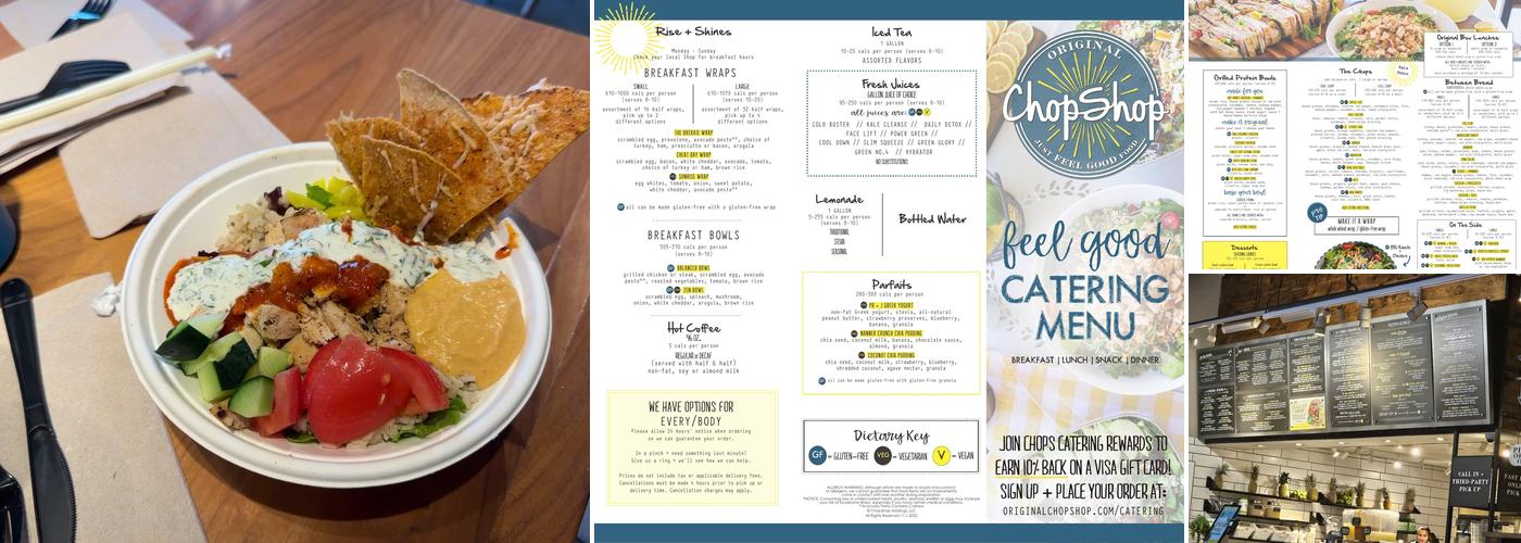 Original ChopShop Menu