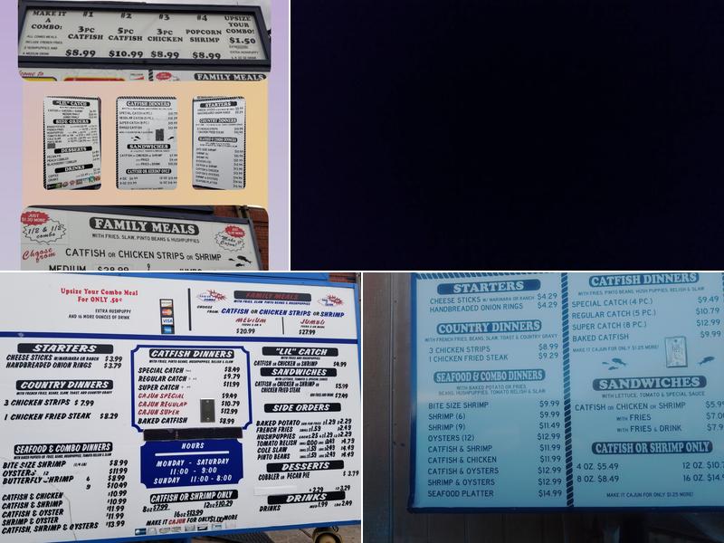 Catfish King Menu