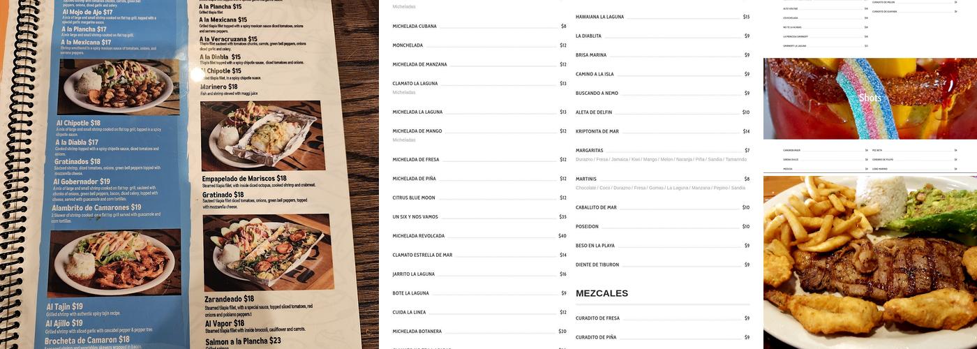 La Laguna Mariscos & Sushi Menu