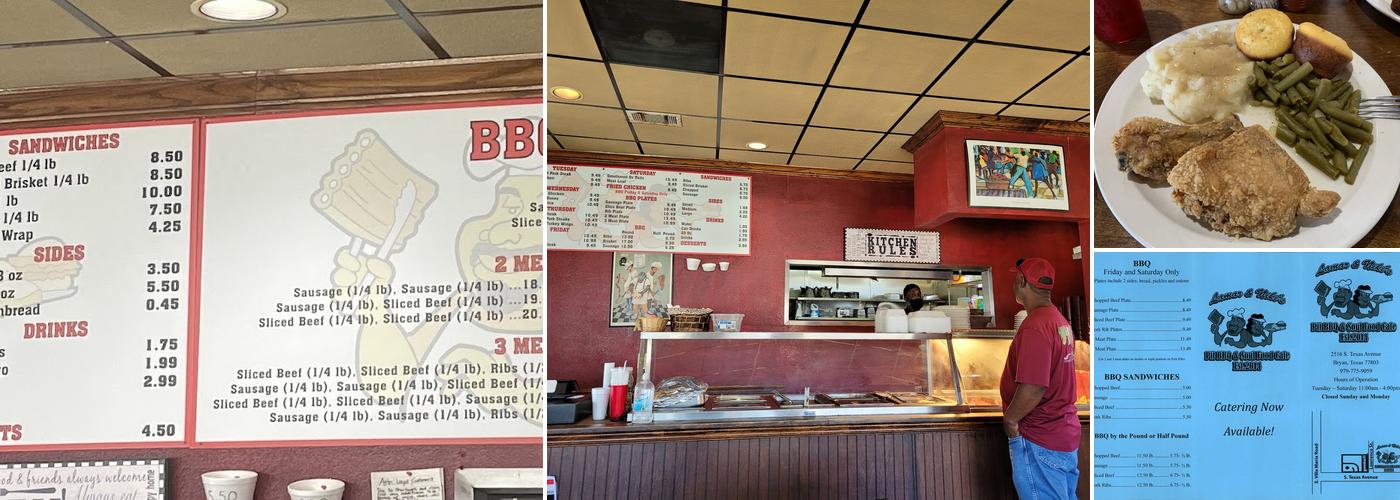 Lamar & Niki's Pit Barbecue and Soul Food Menu
