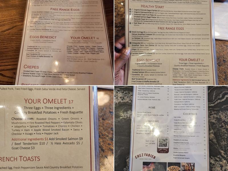 Chez Fabien Menu