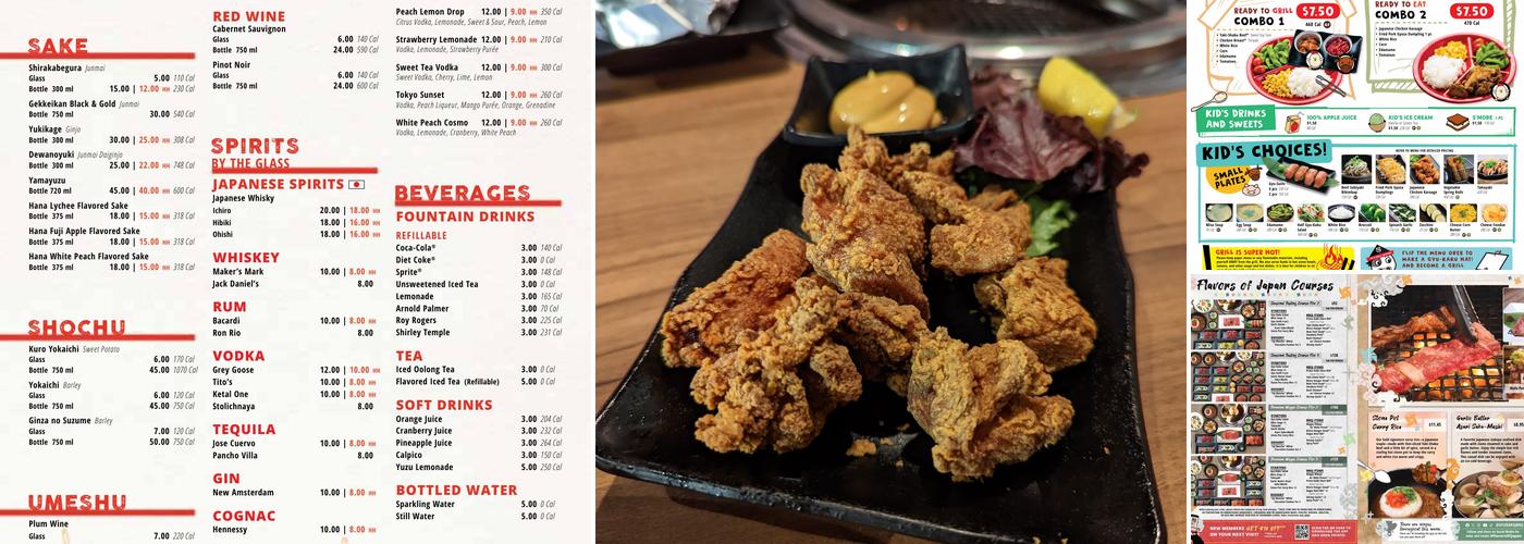 Gyu-Kaku Japanese BBQ Menu