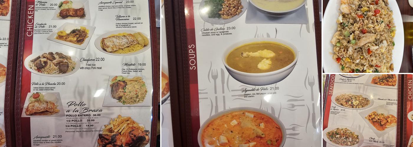 Casa Peru Menu