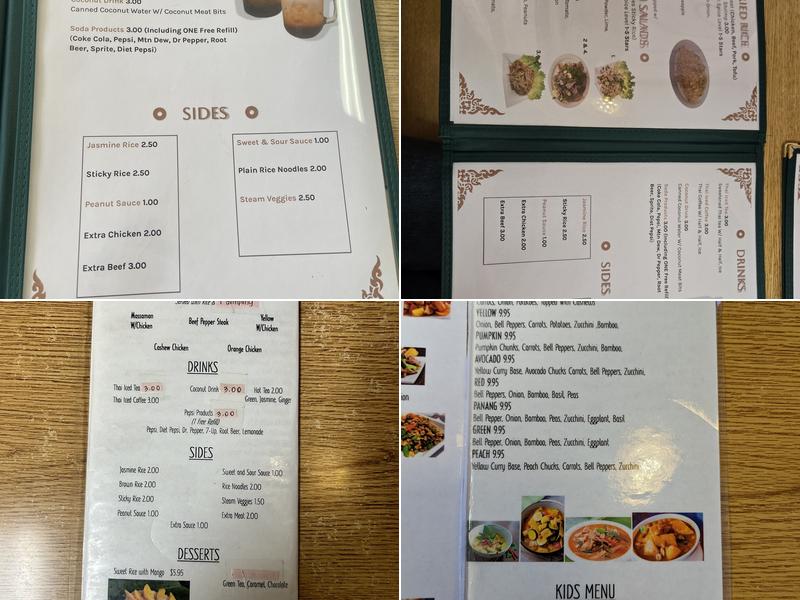 Thai Neighbor Cuisine 1 Menu