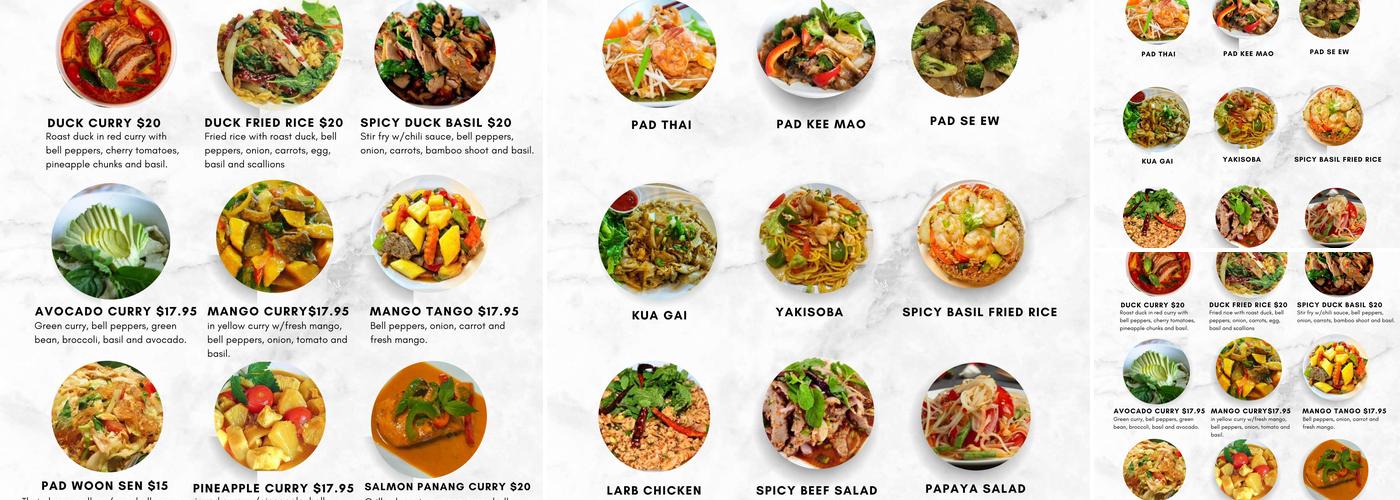Thai Spice Menu