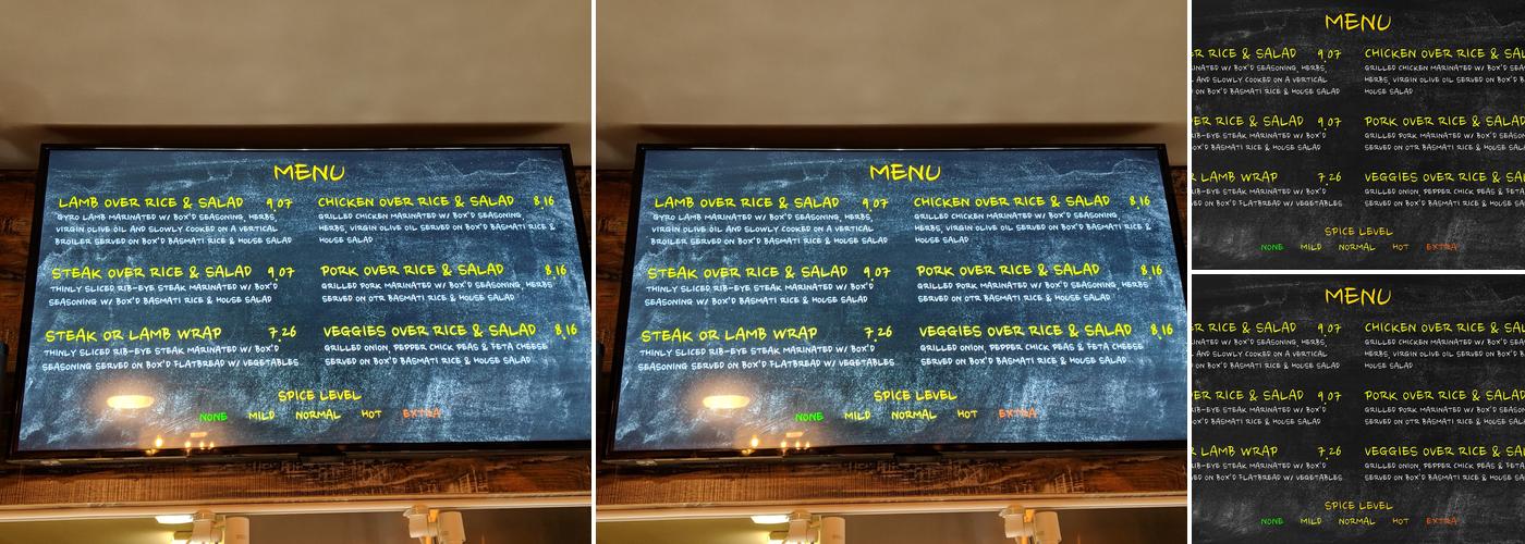Box'd Kitchen Menu
