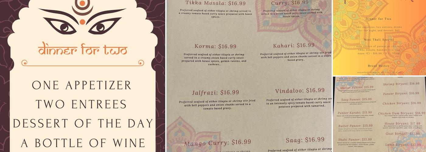Masala Indian and Pakistani Cuisine Menu