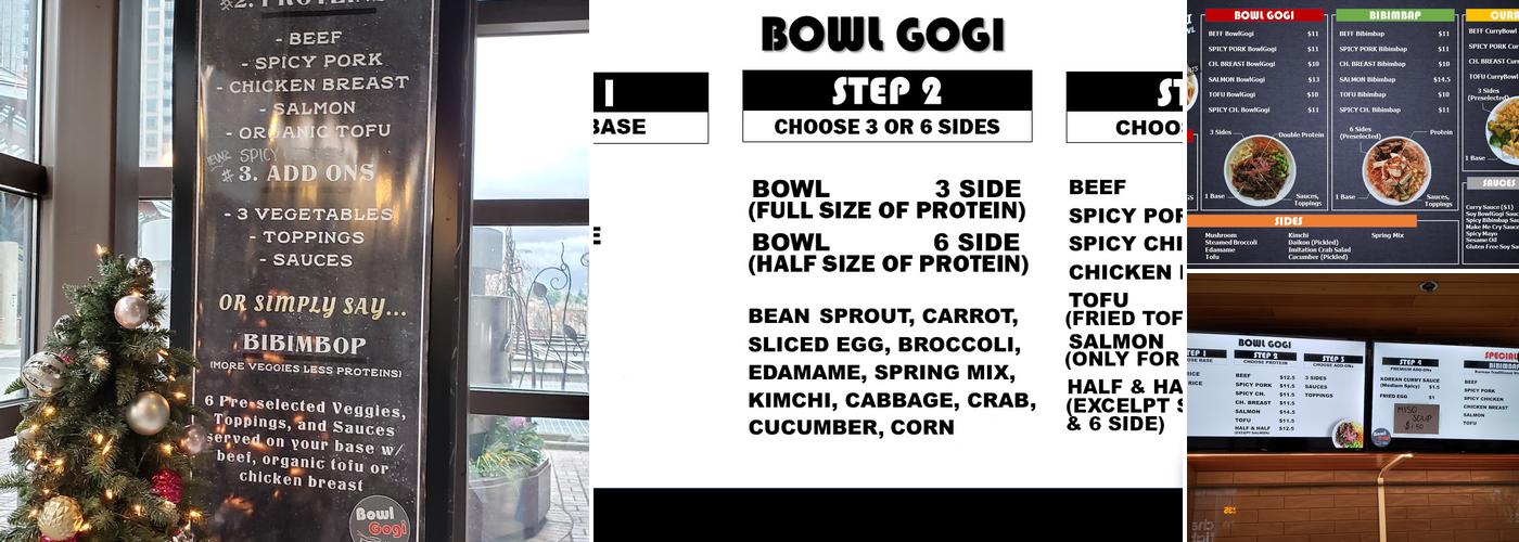 Bowl Gogi Menu