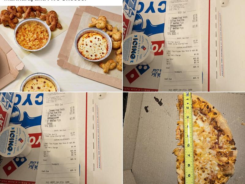 Domino's Pizza Menu