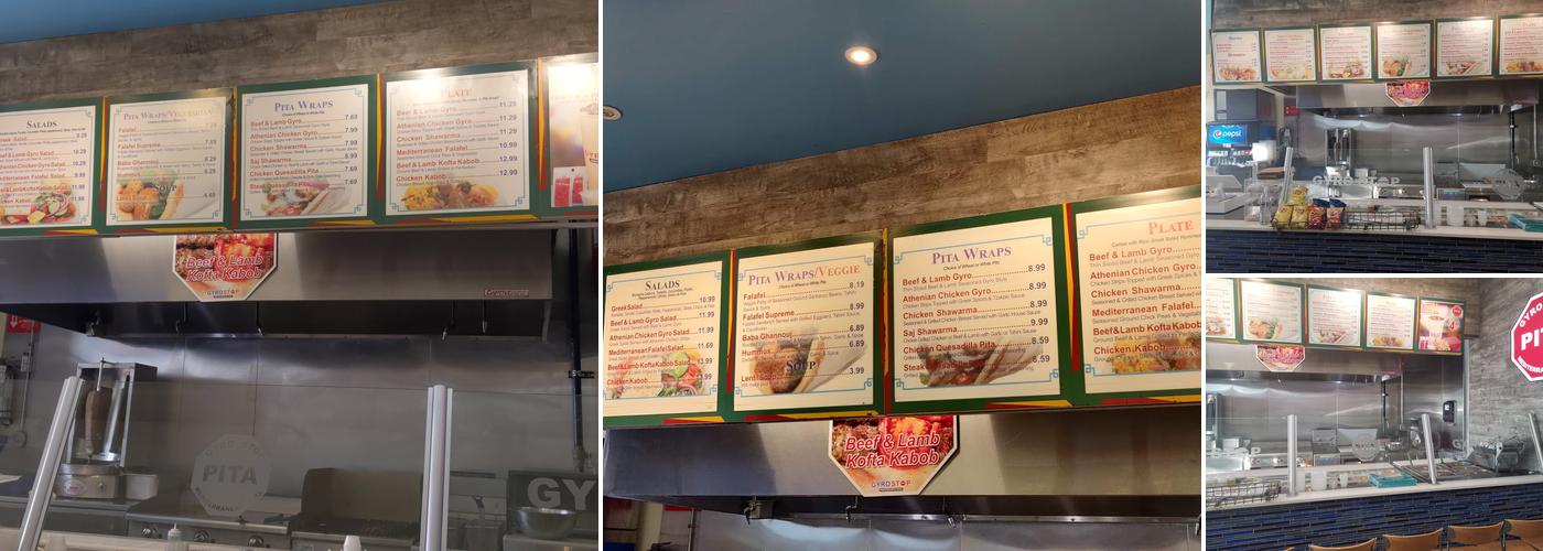 GYRO STOP Menu